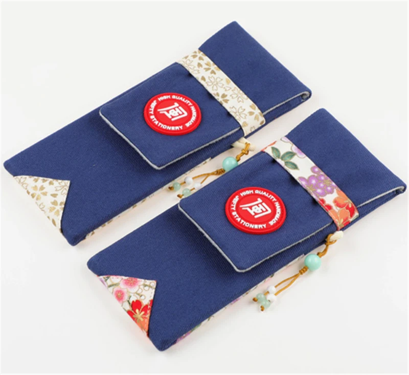 1pcs Japanese Style Sakura Printed Pencil Case Pen Student Portable Cover Pouch Storage Bag Cosplay Prop Boy Girl Gift |
