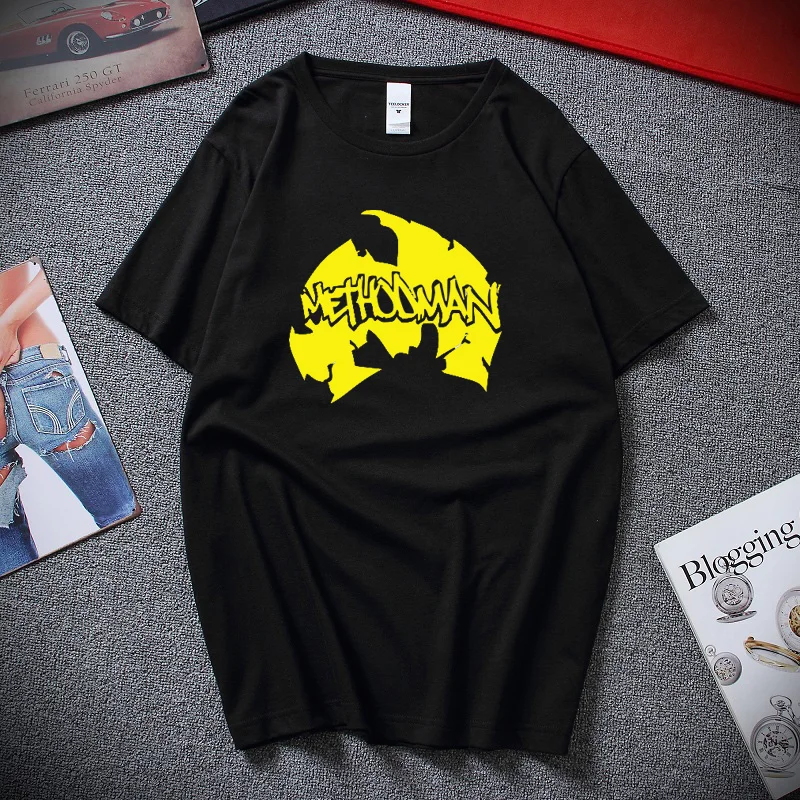 Футболка мужская с коротким рукавом модная уличная одежда Wu-Tang Clan хлопок в стиле