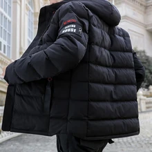 Port& Lotus, зимняя куртка, парки, мужские куртки, повседневные пальто с капюшоном, мужская верхняя одежда, толстая стеганая куртка из хлопка, Мужская брендовая одежда