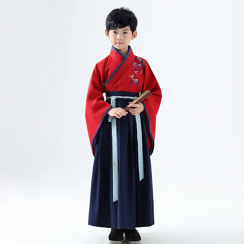 

Chinese Clothing New Style Retro Chinese-style 2019 BOY'S Little Boy Autumn Nation Children Chinese Costume Ancient Costume Perf
