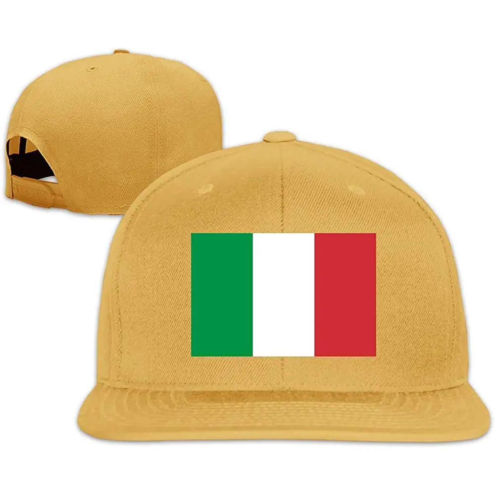 Бейсбольные кепки с итальянским флагом для мужчин/женщин, бейсболки с плоским козырьком для взрослых
