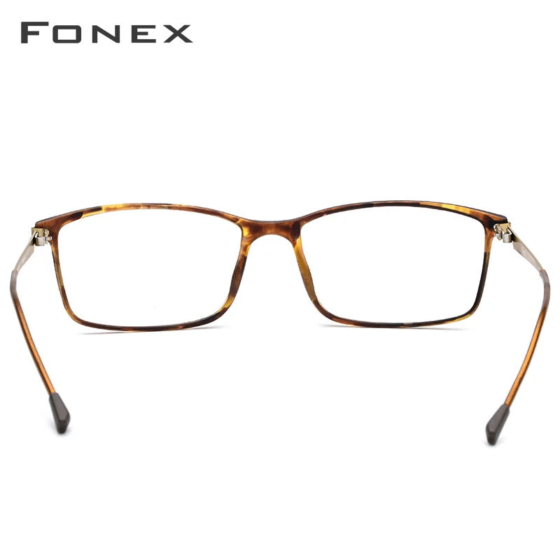 Skup FONEX TR90 okulary z lekkiego stopu rama mężczyźni krótkowzroczność okulary okulary korekcyjne ramki 2019 koreański bezśrubowe okulary optyczne 9855