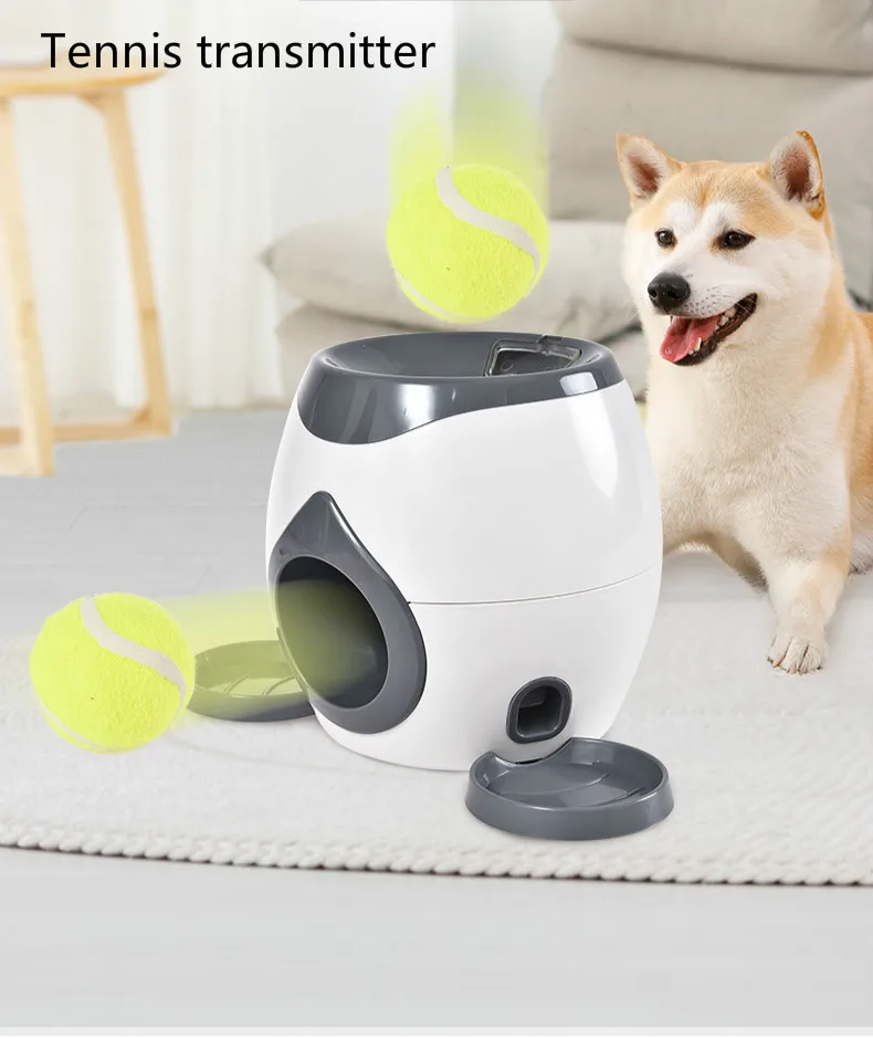 

Dog Pet Toys Creative 2 In 1 Pet Dog Toy Automatic Ball Launcher Tennis Ball Toys Pet Ball Throw Device Section Emission