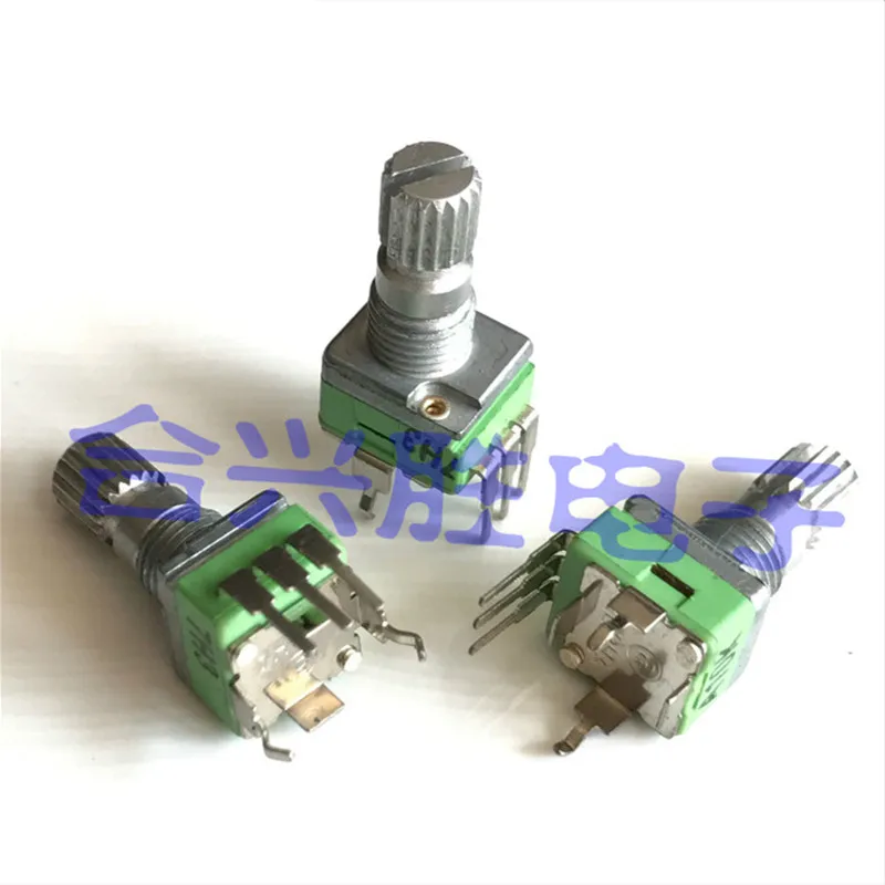 10pcs Vertical 9mm rotary precision potentiometer Single A10K volume potentiometer Axis length 15MM