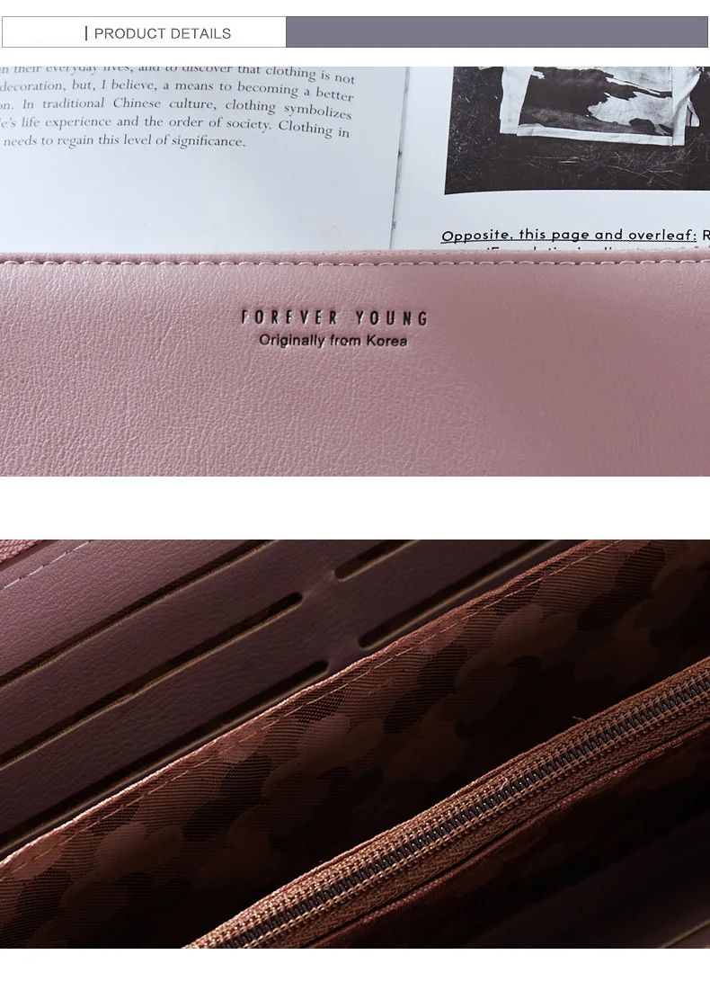 Wristband Women Long Clutch Wallet Large Capacity Wallets Female Purse Lady Purses Phone Pocket Card Holder Carteras