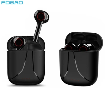 

FDGAO TWS Mini Earphone 5.0 Bluetooth Hifi Wireless Headset Hands-free Sport Earbuds Stereo Earphones Headphone With Charge Box