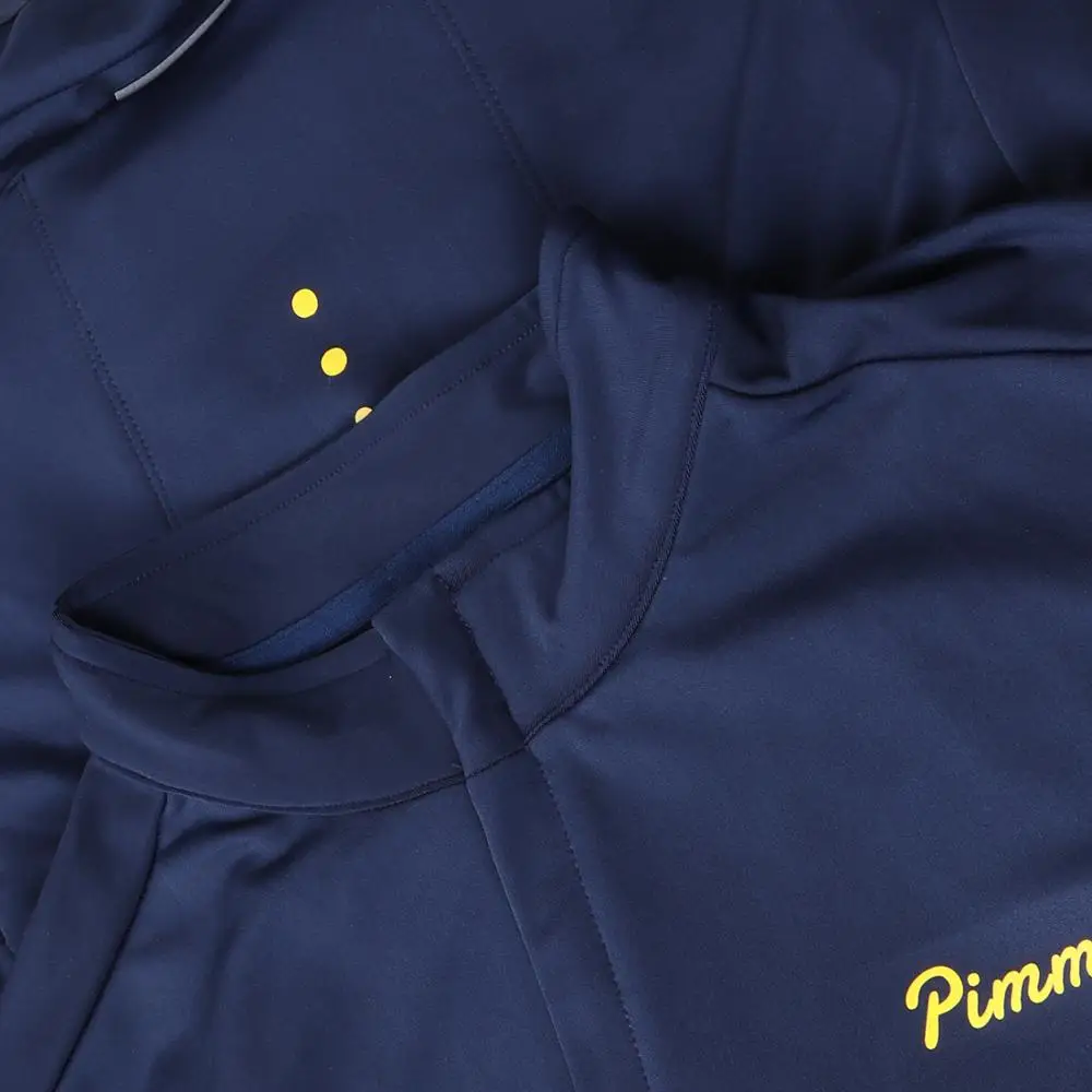 Pimmer Winter best quality high density Brushing fabric pro aero cycling jersey long sleeve thermal cycling shirt race fit