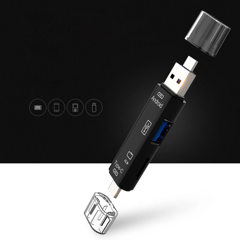 Тип-c универсальный 3 в 1 для Android TF компьютер Android OTG кардридер удлинитель Micro USB высокого Скорость заголовки