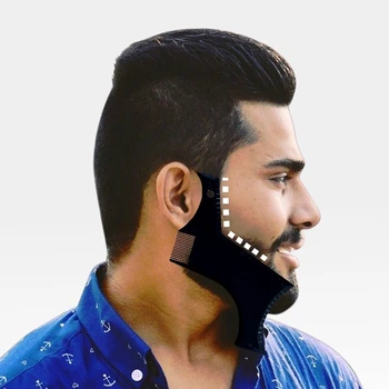 

Men Beard Shaping Styling Template Comb Transparent Men's Beards Combs Beauty Tool for Hair Beard Trim Templates