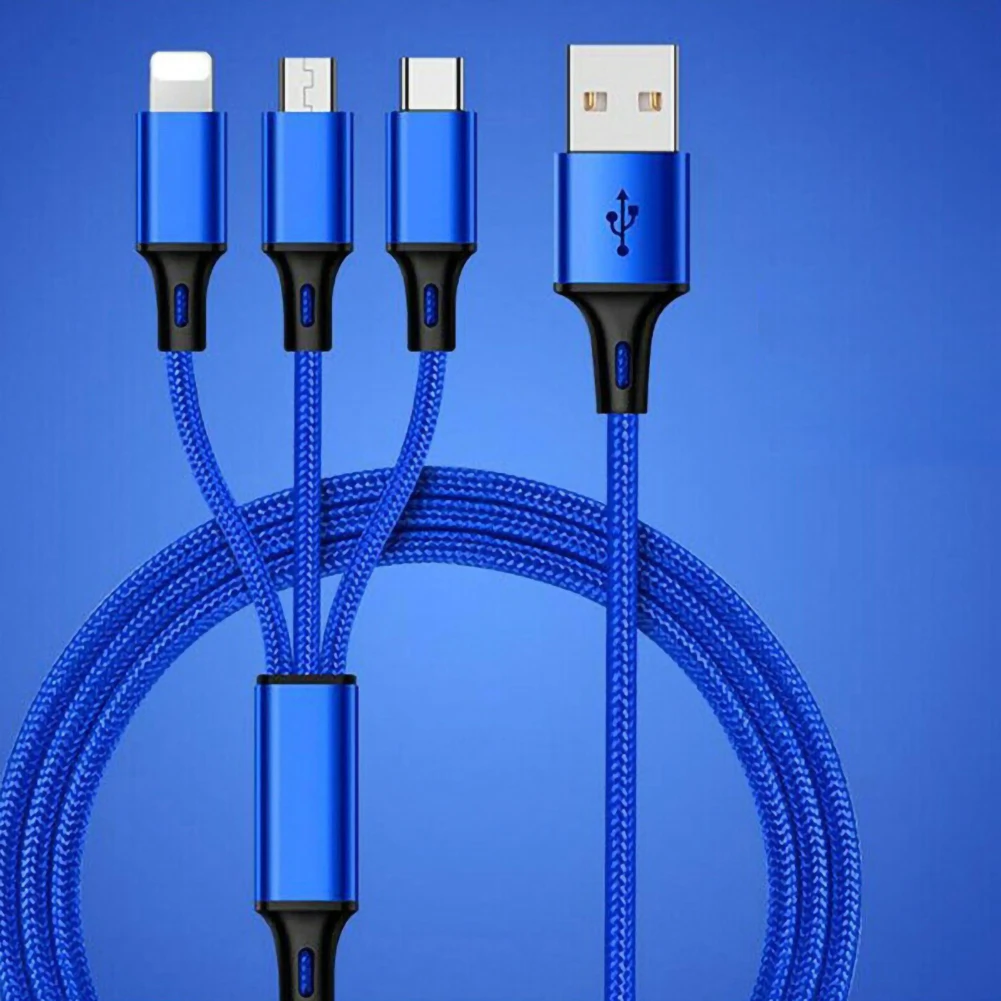 Usb кабель для зарядки Универсальный 3 в 1 Многофункциональный зарядный шнур для сотового телефона
