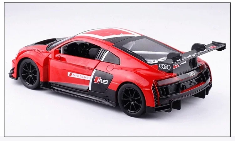 Audi R8 LMS 1:24 Scale Diecast Alloy Metal Sports Car Model Toy White Red Black Audi R8 LMS 1:24 Scale Diecast Alloy Metal Sports Car Model Toy White Red Black