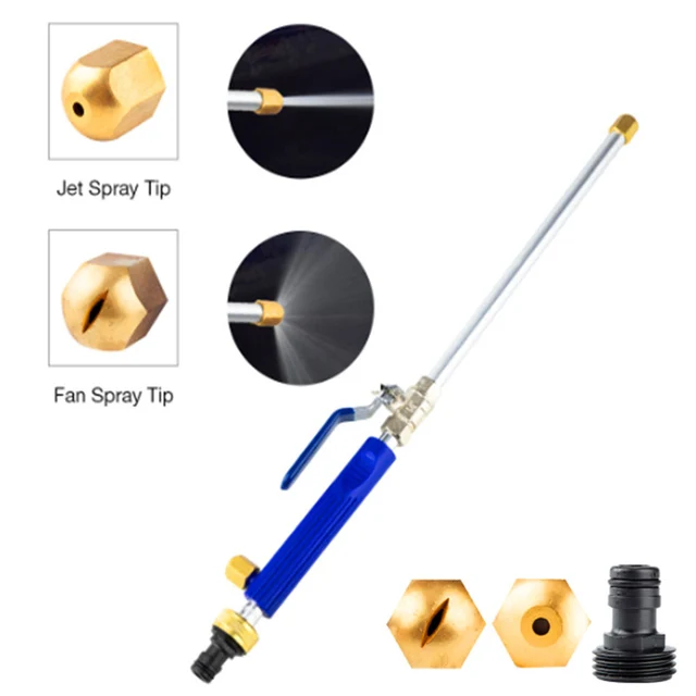1Db Autó Nagynyomású Vízpisztoly Mosógép Spray -Vízsugaras Kerti Tömlő Pálca Fúvóka Permetező Öntőhinta Szerszám