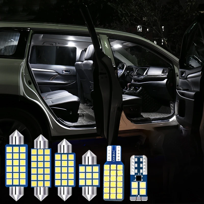 8x Led電球の車のインテリアライトキット起亜niro 17 18 19 ドーム読書ライセンスプレートライトミラーメイクトランクランプ インテリア モールディング Aliexpress