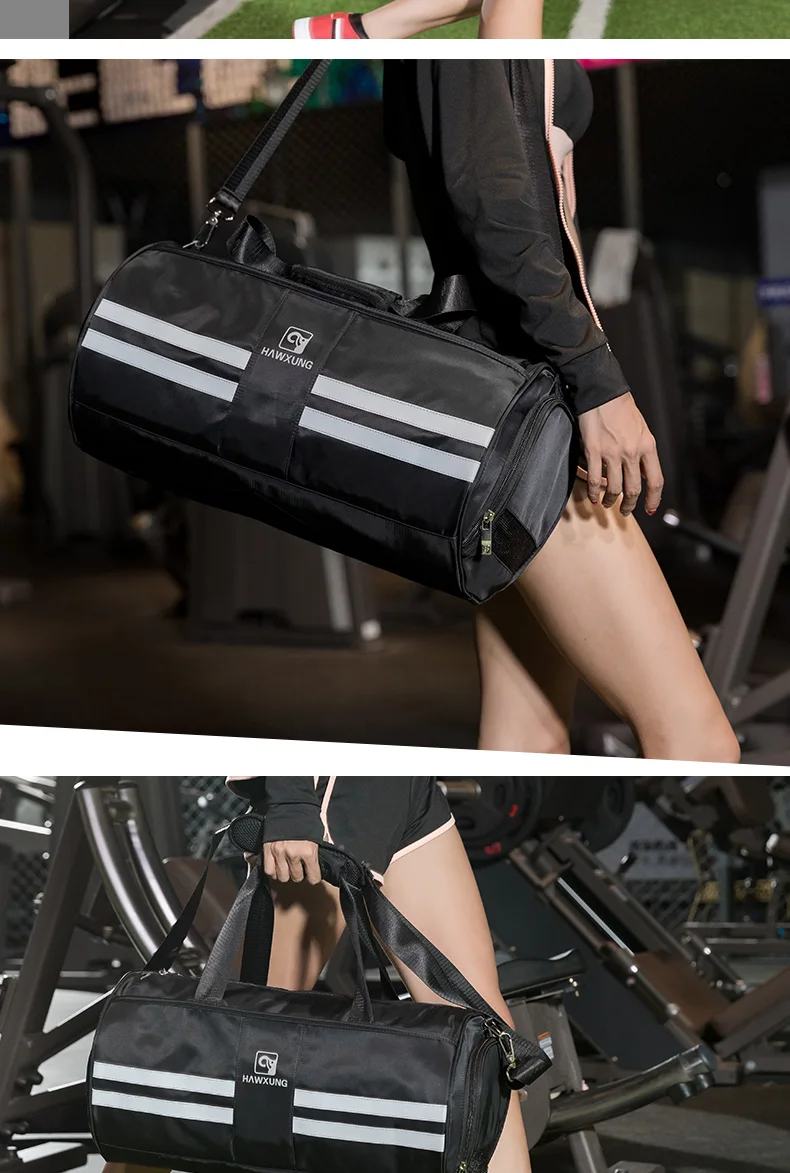 Pink Gym Bags With Independent Shoes Pocket Women Men Sports Bags Dry Wet Bags For Fitness Basketball Football Gym Backpack