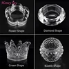 1pc Square Cup Acrylic Liquid Dish Rainbow Crystal Clear Crown Glass Cup with Lid Bowl for Acrylic Powder Nail Art Tool Kit ► Photo 2/6