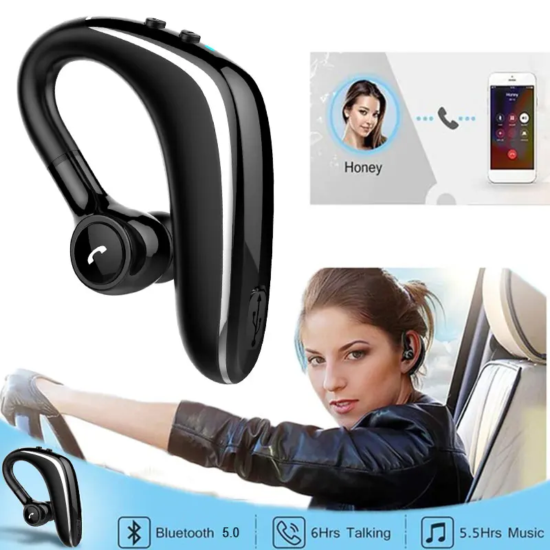 Профессиональная автомобильная Беспроводная бизнес bluetooth-гарнитура с микрофоном, долгий режим ожидания для бизнес-телеконференции, удобное вождение