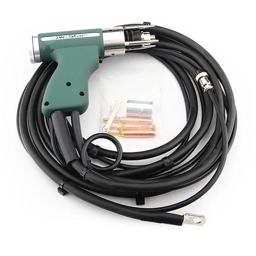 Black Wolf Capacitor Discharge CD Stud Welding Gun Welding Torch 4 Meters aluminum mig wire