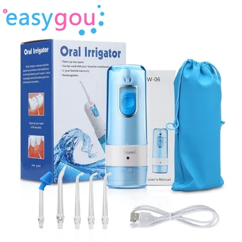 

Portable Oral Irrigator USB Rechargeable Water Floss Portable Dental Water Flosser jet for teeth 150ml Irrigator Tooth Cleaning