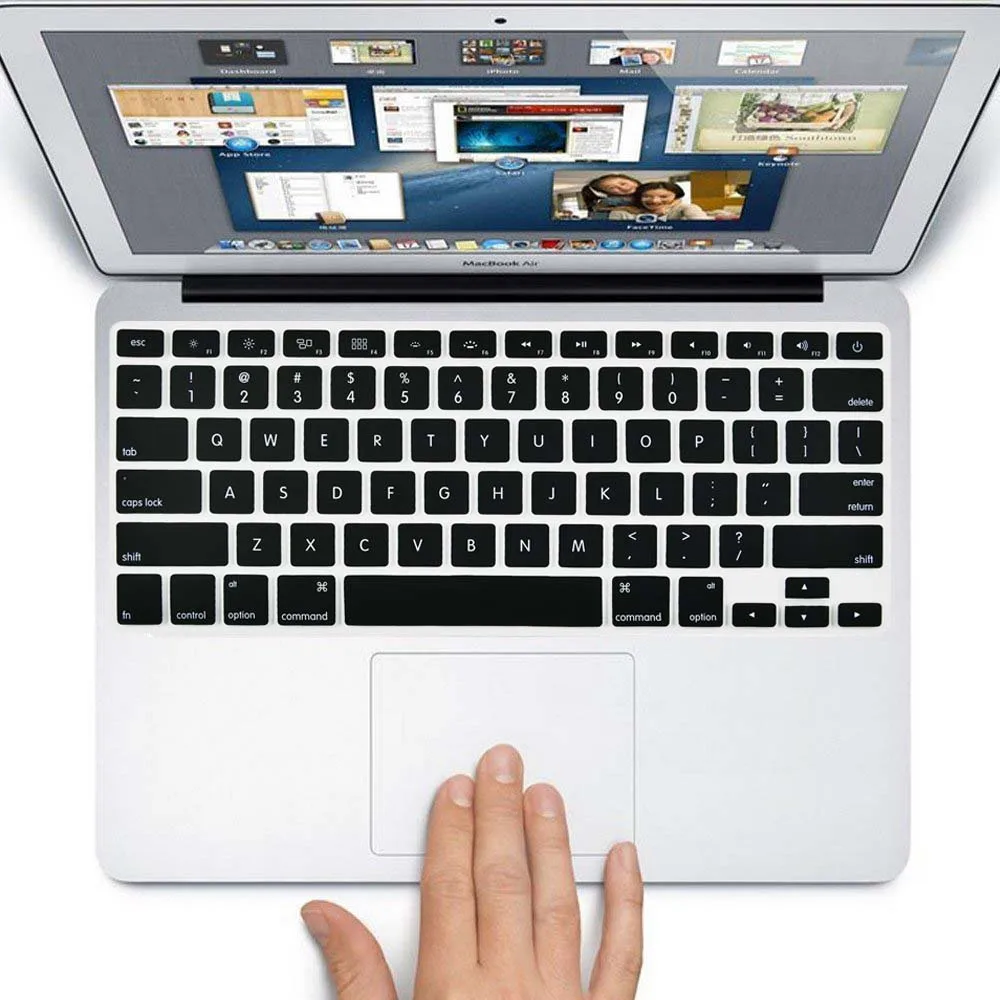 KK & LL чехол для Apple MacBook Air Pro Retina 11 12 13 15 черный защитный с кристаллами ноутбука +