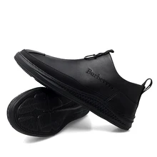 YIQITAZER/ зимние ботинки; Мужская обувь; кожаные стельки из натуральной шерсти; зимние теплые рабочие ботильоны; Мужская обувь из натуральной кожи