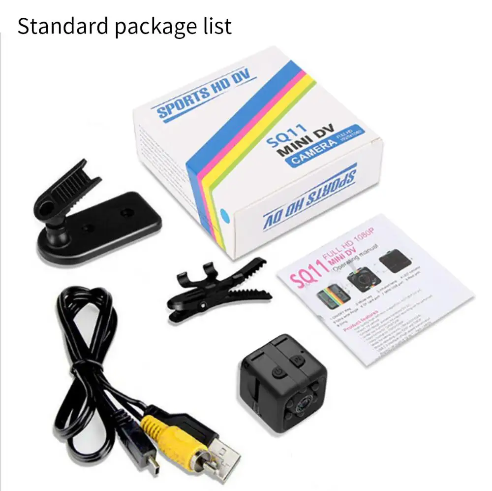 EKENCAM sq11 Спортивная мини камера 1080P HD ночного видения Видеокамера движения DVR микро камера Спорт DV видео маленькая Экшн камера SQ 11