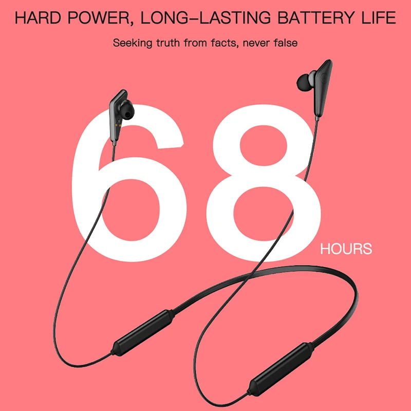 Q60 in Ear Headset Bluetooth 5 0 Neck Hanging Sports Stereo