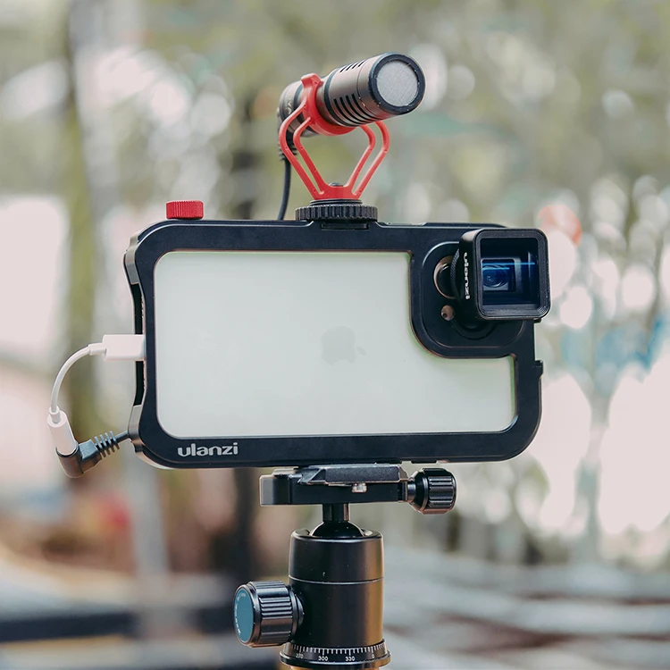 

Ulanzi iPhone 11/iPhone 11 Pro/iPhone 11 Pro Max Metal Video Cage Protective Case For Microphone Fill Light Vlog Video Cages
