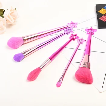 

5pcs Fairy Makeup Brushes Set Powder Blush Eyeshadow brushes Fairy Cosmetic Makeup Tool set star handle