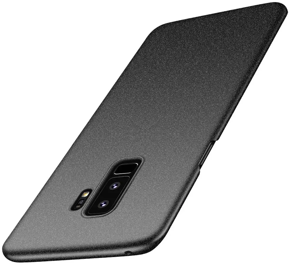 Super Luxury Matte Black Phone Cover - Premium Hard Slim PC Case