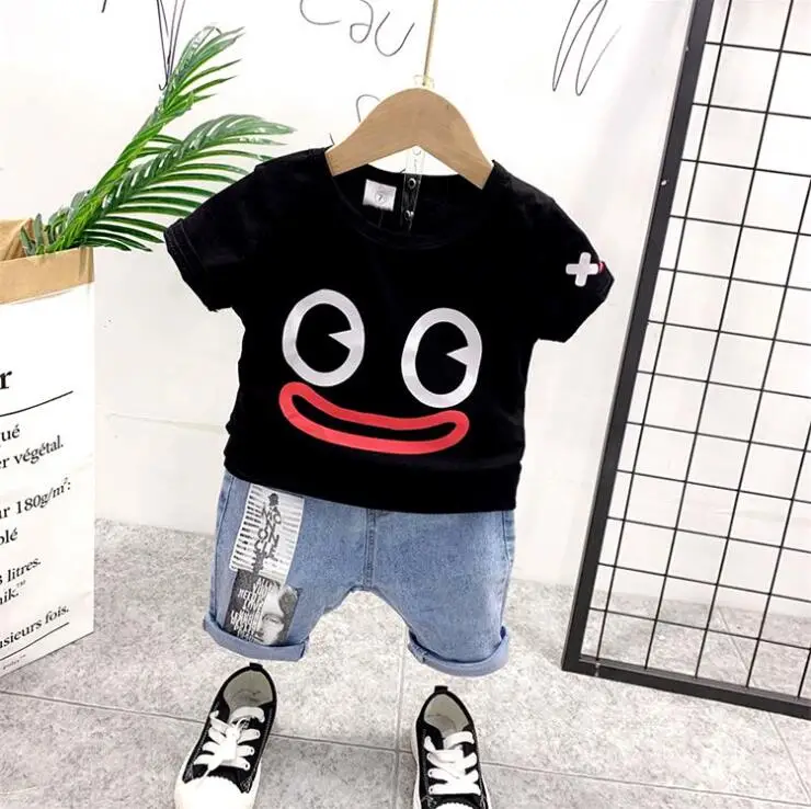 2 шт. футболка и штаны для мальчиков с мультяшным принтом | Детская одежда обувь