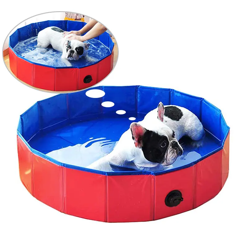 

Foldable Swimming Dog Pool Pet PVC Washing Pond Bath Tub Large Small Dog Swimming House Bed Folding Summer Pool For Dogs Kids