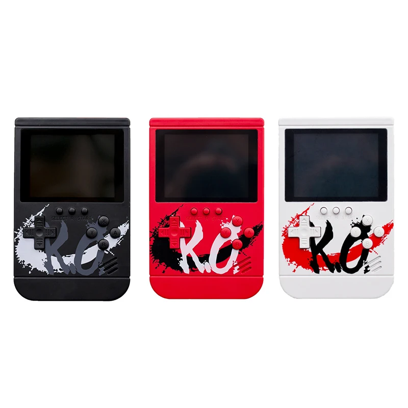 IG-встроенный в 300 игр 1000 мАч батарея игровой плеер 3 дюймов цветной ЖК-дисплей ретро портативная игровая консоль+ геймпад 2 игрока двойной