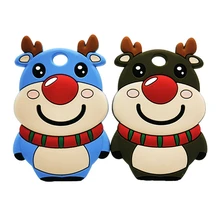 

Creative Christmas Deer Teether Cute and Fun Food Grade Silicone Teether Soft Texture and Not Easy To Deform Training Vision