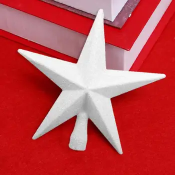 

Plastic Christmas Tree Top Star Five-Pointed Star Pendant Christmas Tree Toppers For Christmas Party Decoration 20cm
