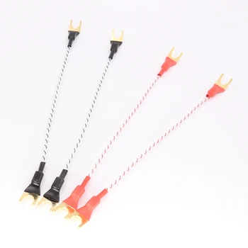 

Hi-End audio Set/4pcs speaker cable jumper cable audio jumper cable audio speaker jumper cable 15cm
