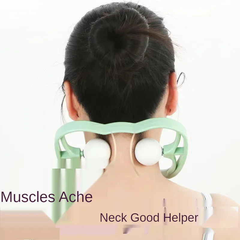 Neck roller massage to relieve pressure point treatment of the cervical spine Double massager point tool neck trigger shoulder