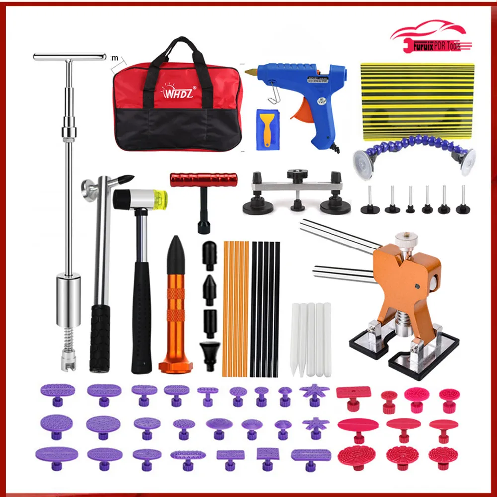 

PDR TOOLS Paintless Hail Repair PDR Dent Lifter Puller Ding Removal Tool Kit Free Ship HAND TOOL SET  
