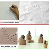 5 Pcs Point Drill Creasing Pen Clay Modeling Tool Spiral Double Head Art Dotting Pottery Tools DIY Ball Styluses Tools 5