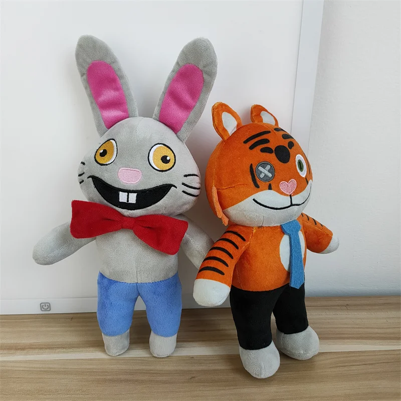 SEBNEEI,27-32cm Horror Game Mr. Hopp's Playhouse 2 Plush Toys Cartoon  Plushie Figure Rabbit Mr Hopp Soft Toy Kids Birthday Gifts 