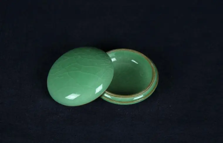 1 шт. Longquan Celadon каллиграфия принадлежности керамическая индонезийская коробка