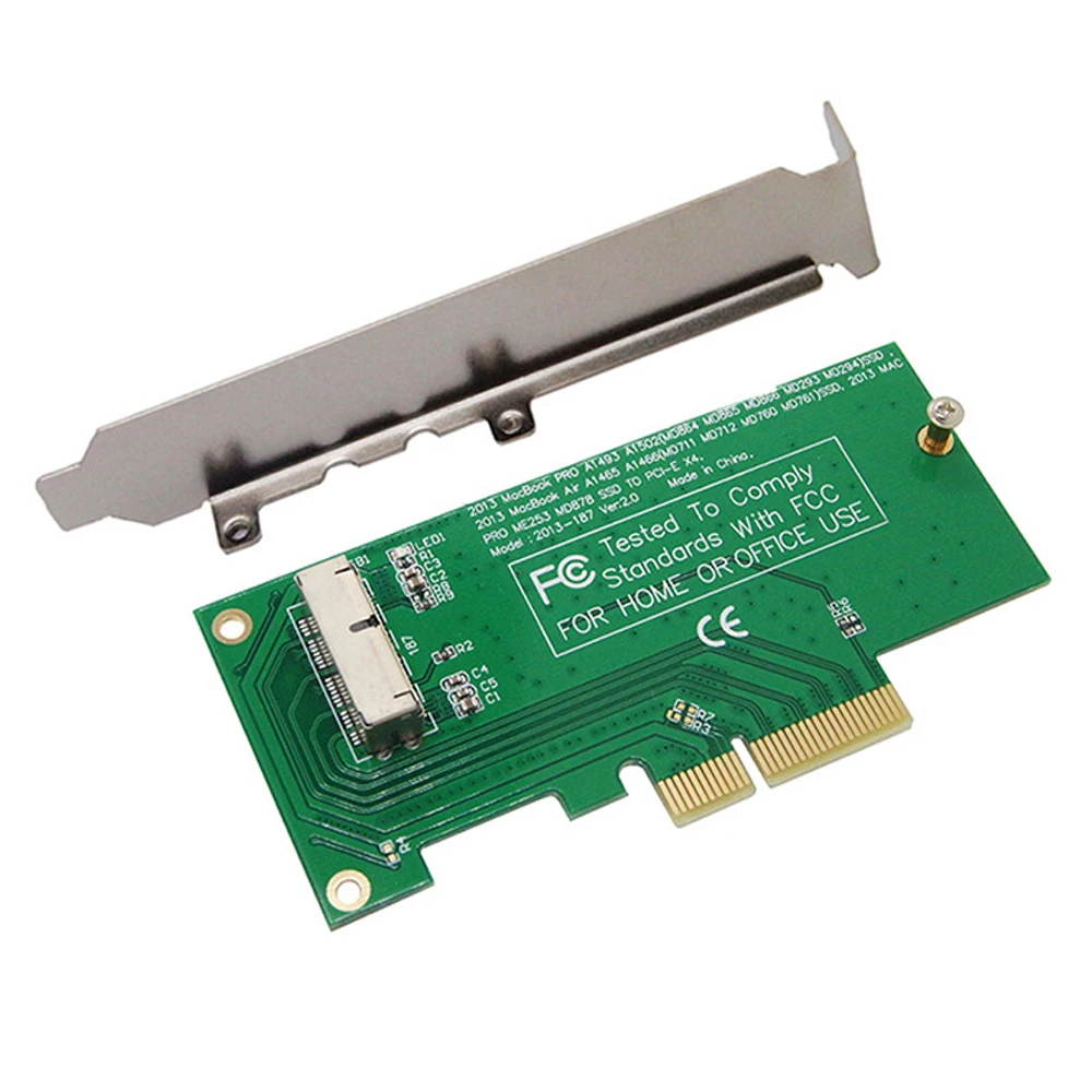 Адаптер Райзер карта к PCI Express PCIE PCI-E X4 для Apple 2013 2014 2015 MacBook Air A1465 A1466 Mac Pro MD878 ME253 M.2 SSD |