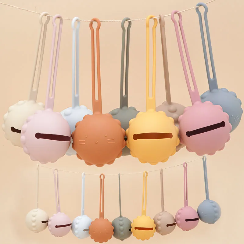 100%Food Safe Approve Newborn Accessories Personalized Portable Pacifier Holder Solid Travel Storage Nipple Container Baby Stuff pacifier holder