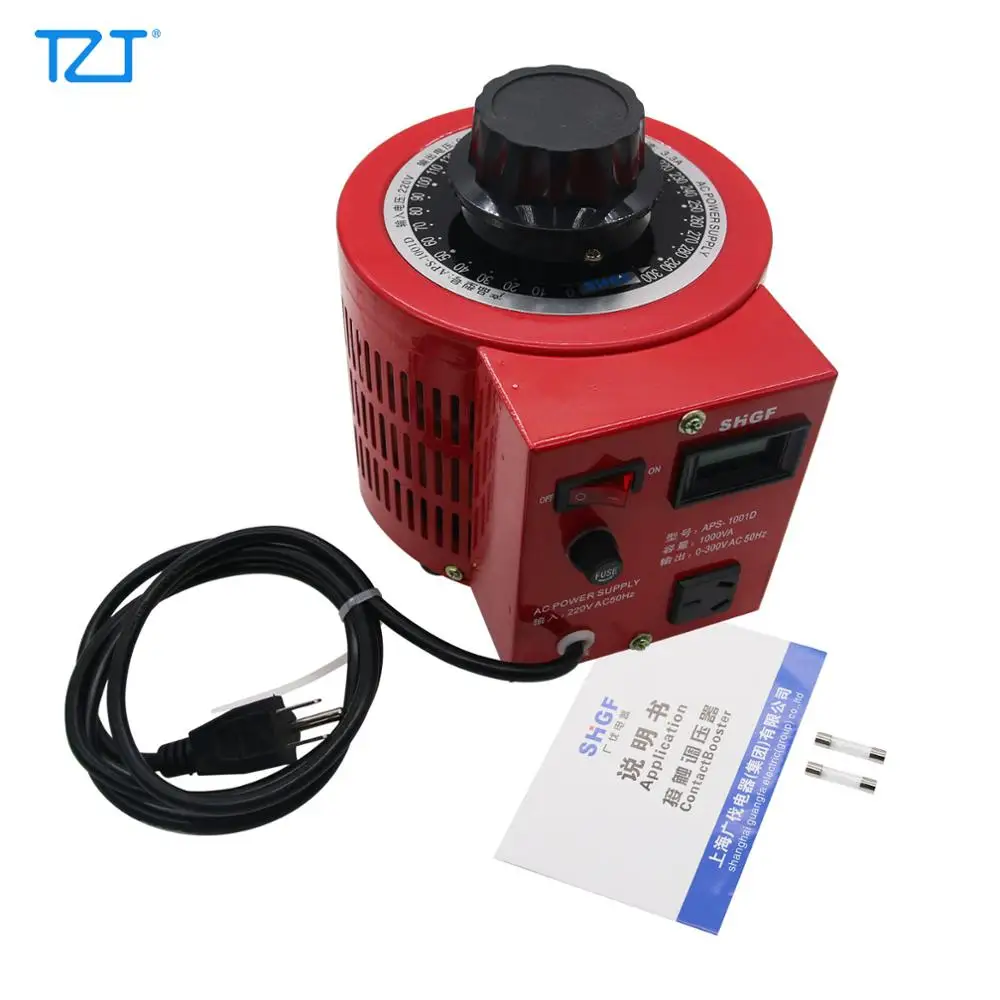 Tzt Aps-1001D 1Kva Ac Power Variac Autotransformer Regolatore Di Tensione Powerstat Uscita 0-300V