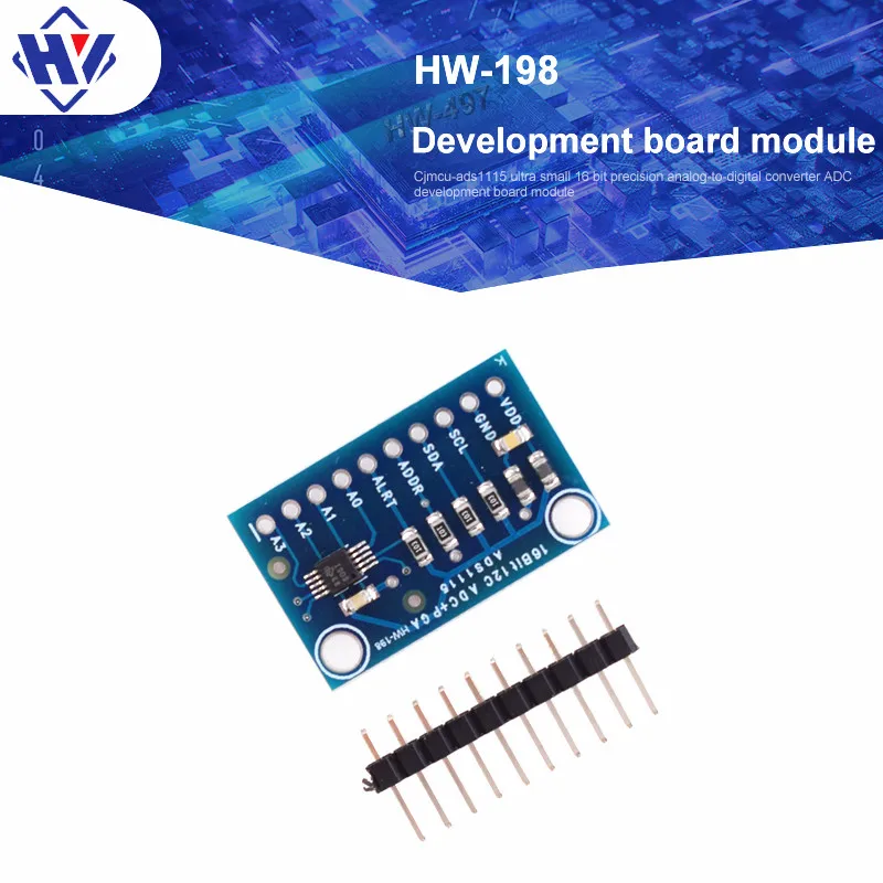 ADS1115 ультра-маленький модуль 16 бит I2C прецизионный Аналоговый Цифровой