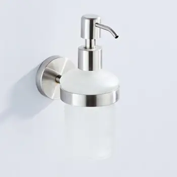 

200ml Stainless Steel Wall Mounted Soap Dispenser Manual Press Pump Liquid Soap Shampoo Dispensers for Bathroom Kitchen Hotel