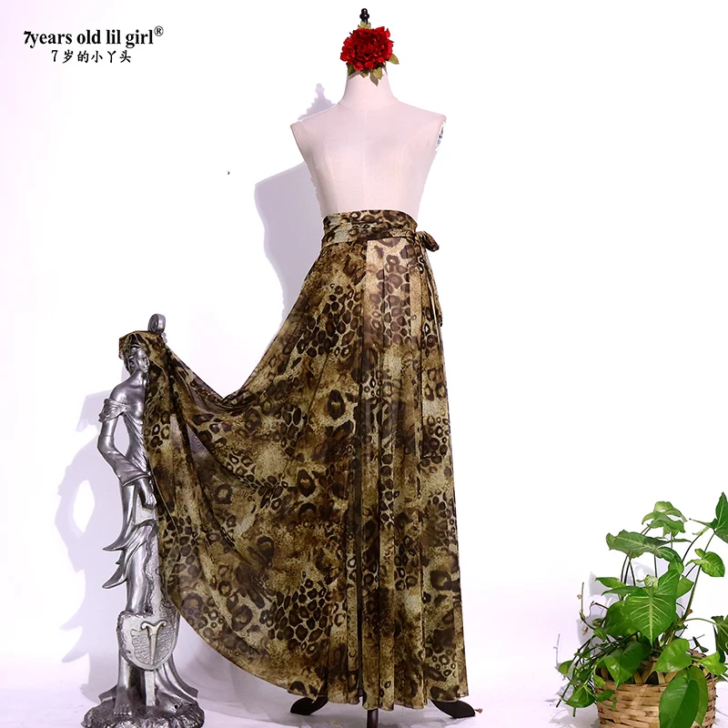 

Hot sale EY15 For 7YearSoldlilGirl Fusion Belly Dance Water Yarn Single Slit Cover Dress