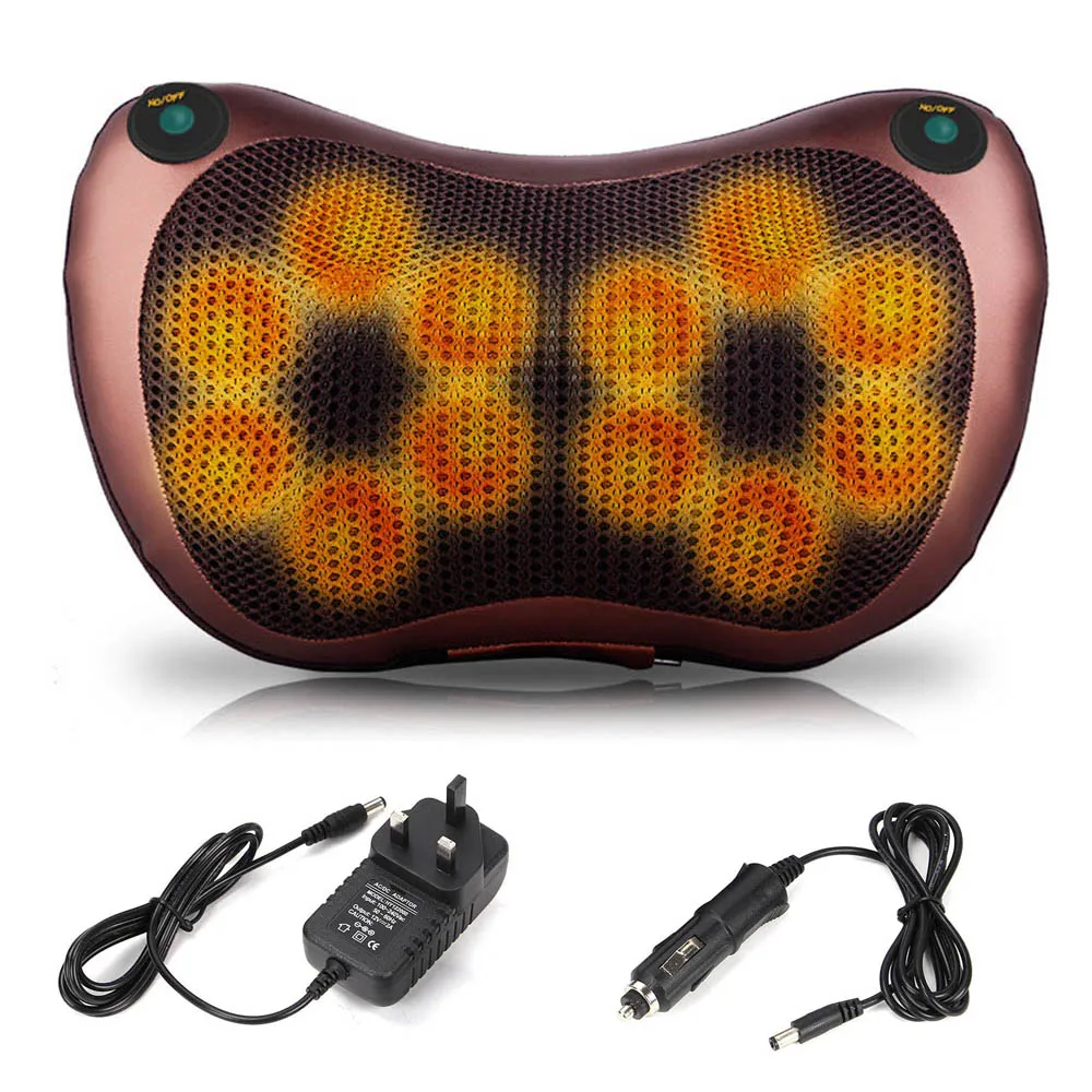 

Back Massager Neck Massage Pillow for Body Face Shoulder Waist Foot Muscle Pain Relief Electric Massager in Home Car Office Use