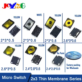 

JOYING LIANG 2*3MM Membrane Switches 2-Foot Micro Button Touch Switch Metal Dome Mobile Phone Camera Switch Parts 2x3mm