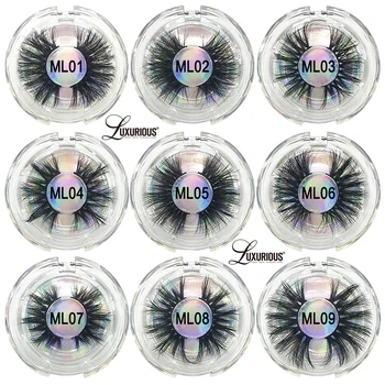

Luxurious 5D Mink Hair False Eyelashes Natural 25mm Long Eye Lashes Wispy Makeup Beauty Extension Tools Mink Eyelashes