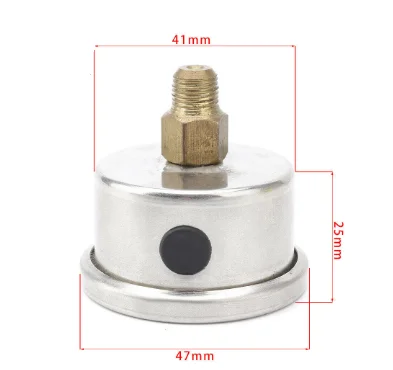 Маленький манометр для масла 0 160 psi универсальный 1/8 NPT и топлива жидкий